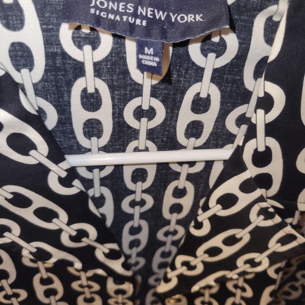 Women's button down blouse.